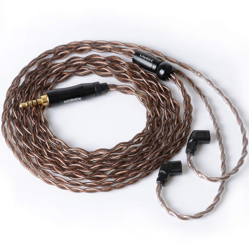 Amazon | NICEHCK Litzocc 4n 4芯単結晶銅 OCC イヤホン qdc 2Pin 2.5